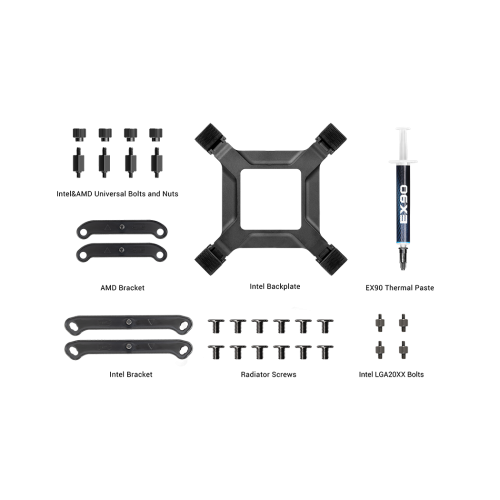 Система охлаждения/ Water Cooling System PCCooler DA360 Pro ARGB BK (300W, 360mm, Black, ARGB/ Fans: 3x120mm, 75.8CFM, 33.7dBA, 2200RPM/ Pump height 57mm, 28dBA, 3000RPM, Rad thickness 27mm/ S: 1851, 1700, 1200, 20XX, 115X, AM5, AM4) PcCooler