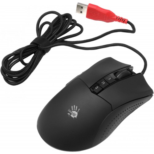 Купить оптическую мышь A4Tech Bloody P90s черного цвета с 8000dpi и 7 кнопками (P90S STONE BLACK)