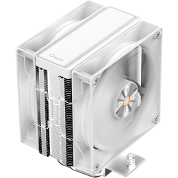 Кулер для процессора/ CPU Cooler Ocypus Delta A40 Elite WH Dual FAN (220W, 4-pin PWM, 156.7mm, Al/Cu, 4x6mm, 2x120mm, 73CFM, 29dBA, 2000RPM, S: 1851/1700/1200/115X, AM5/AM4, white)