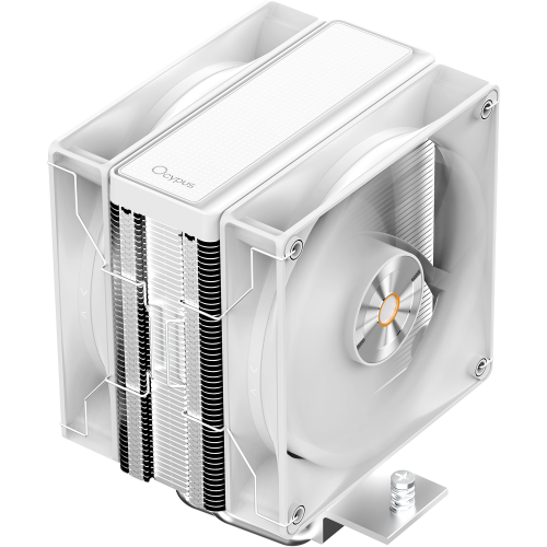 Кулер для процессора Ocypus Delta A40 Elite WH: Высокопроизводительное охлаждение с двойным вентилятором (220W, 4-pin PWM, AM5/AM4)