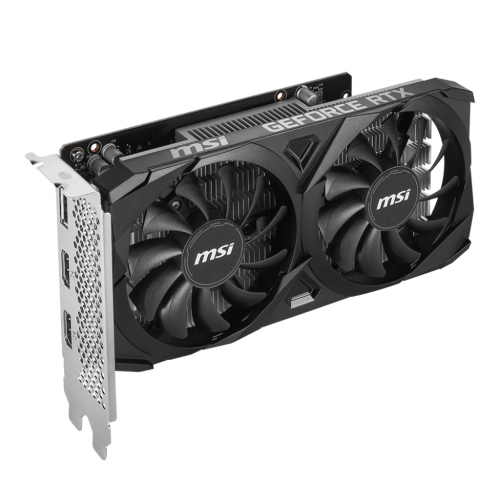 Видеокарта/ VGA MSI NVIDIA GeForce RTX 3050 VENTUS 2X E 6G OC 6GB, GDDR6/96-bit, PCIe 4.0, 2xHDMI 2.1, 1xDP, 2.1-slot MSI