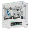 Корпус без блока питания/ Case Thermalright M10 Vision FAN4-M, Mini-Tower, TG, LCD, 4x120mm ARGB, 2xUSB-A 3.0, 1xUSB Type-C, mATX, mITX White