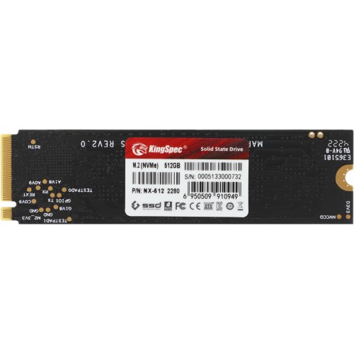 Купить SSD накопитель Kingspec PCIe 3.0 x4 512GB NX-512 M.2 2280 - Высокая скорость и надежность