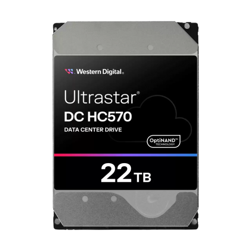 Жесткий диск/ HDD WD SATA Server 22Tb Ultrastar DC HC570 7200 6Gb/s 512MB 1 year warranty (replacement MG10AFA22TE, WUH722020CLE604, WUH722020BLE604, WUH722020BLE6L4)