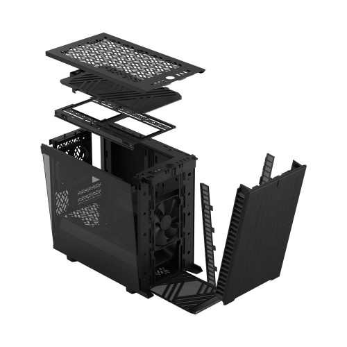 Корпус ПК без блока питания/ Case Fractal Design Define 7 Nano TG Light Tint, Mini-Tower, 1x120mm + 1x140mm, 2xUSB-A 2.0 + 2xUSB-A 3.2 + 1xUSB 3.2 Type-C mITX, mDTX Black Fractal Design