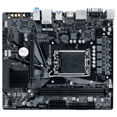 Материнская плата GIGABYTE INTEL H610 s1700 – mATX, 2xDDR5 до 64GB, HDMI 2.1, PCIe 4.0, 4xSATA, 1xM.2, USB 3.2 и 2.0
