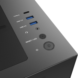 Корпус без блока питания/ Case Raijintek ATREUS BT4, Midi-Tower, TG, 4x120mm ARGB, 2xUSB-A 3.0 + 1xUSB Type-C , E-ATX, ATX, mATX, mITX Black