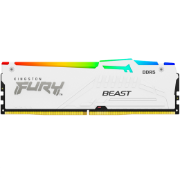 Память оперативная/ Kingston 32GB 6000MT/s DDR5 CL36 DIMM FURY Beast White RGB EXPO