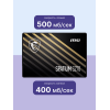 MSI SSD SPATIUM S270, 240GB, 2.5" 7mm, SATA3, 3D TLC, R/W 500/400, IOPs 50 000/80 000, TBW 110, DWPD 0.25 (5 лет) MSI