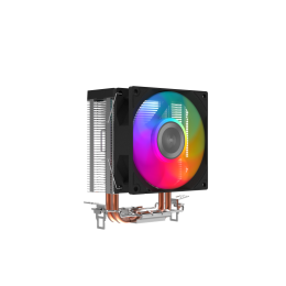 Кулер для процессора/ CPU Cooler SAMA X20 (110W, 4-pin PWM, 123mm, 2x6mm, RGB, 1x92mm, 54.6CFM, 31.2dBA, 2700RPM, S: 1851/1700/1200/115X, AM5/AM4, silver)