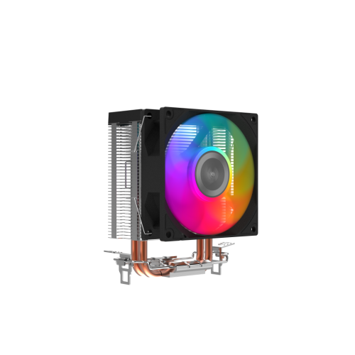 Кулер для процессора/ CPU Cooler SAMA X20 (110W, 4-pin PWM, 123mm, 2x6mm, RGB, 1x92mm, 54.6CFM, 31.2dBA, 2700RPM, S: 1851/1700/1200/115X, AM5/AM4, silver) SAMA