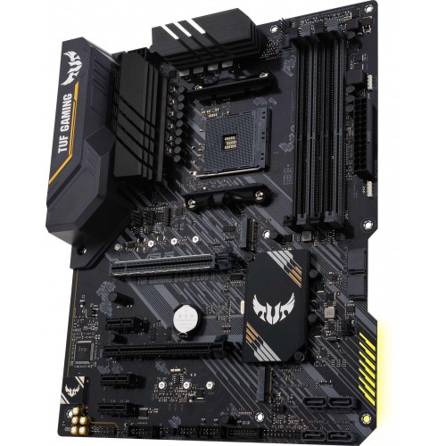 Купить материнскую плату Asus TUF GAMING B450-PLUS II для AMD AM4 с 4xDDR4 и 7.1 звук