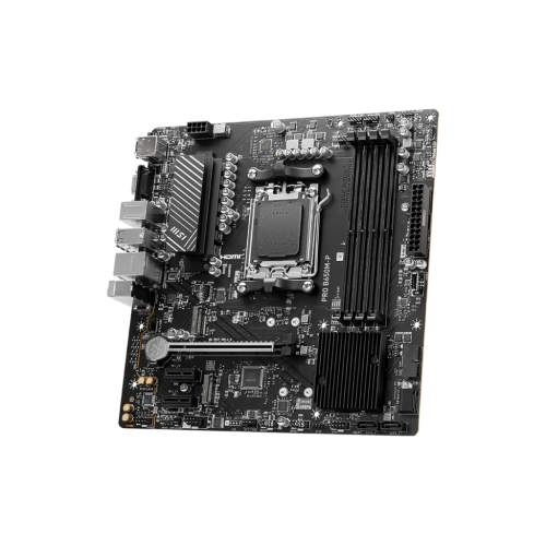 Материнская плата/ MB MSI AMD B650 sAM5, 4xDDR5(256GB), D-SUB/HDMI 2.1/DP, 1xPCIe 4.0x16, 2xPCIe 3.0, 1xLAN (2.5GbE), 4xSATA 6Gb/s, 2xM.2, 4xUSB 3.2, 4xUSB 2.0, 1xPS/2, mATX
