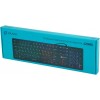 Клавиатура Оклик 420MRL черная USB Slim с мультимедиа и LED подсветкой - 1.5м кабель (1091226)