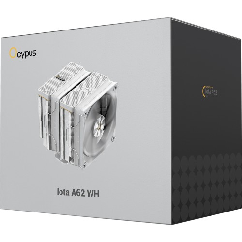 Кулер для процессора Ocypus Iota A62 WH: мощный 260W с LED и 4-pin PWM для AM5/AM4