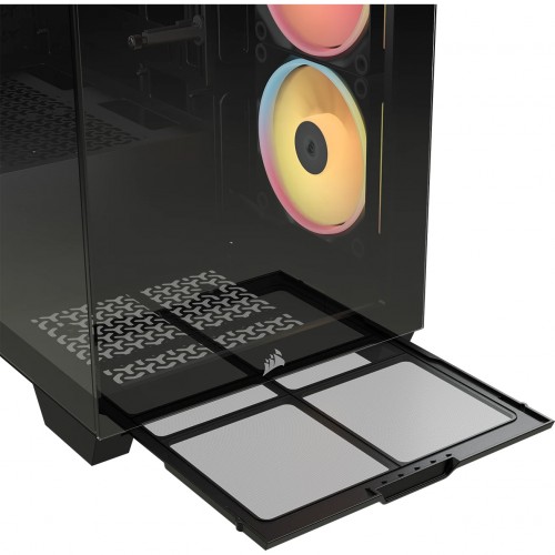 Корпус Corsair 3500X LX-R RGB iCUE LINK: Midi-Tower с ARGB, поддержка E-ATX, ATX, mATX, mITX - Черный