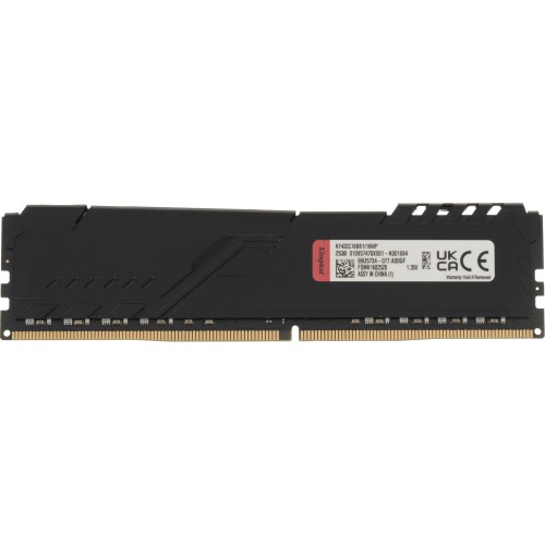 Купить оперативную память Kingston 16GB 3200MT/s DDR4 CL16 DIMM FURY Beast Black – Высокая производительность для вашего ПК