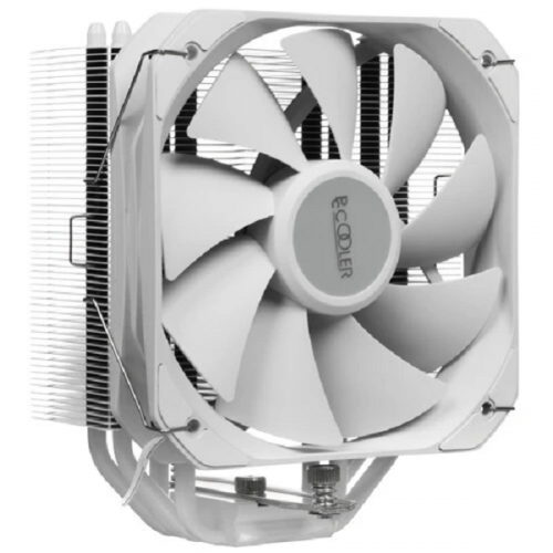 Кулер для процессора/ CPU Cooler PCCooler PALADIN 400 WH (200W, 4-pin PWM, 157mm, Al/Cu, 4x6mm, 1x130mm, 76.85CFM, 29dBA, 1600RPM, S: 1851/1700/1200/115X, AM5/AM4, white) PcCooler