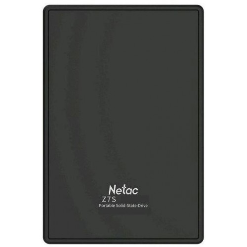 Накопитель SSD Netac USB-C 2000Gb NT01Z7S-002T-32BK Z7S 2.5" черный