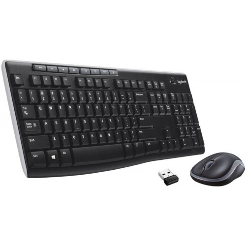 Клавиатура и мышь Logitech MK270: беспроводной комплект USB, черный цвет, мультимедиа функции