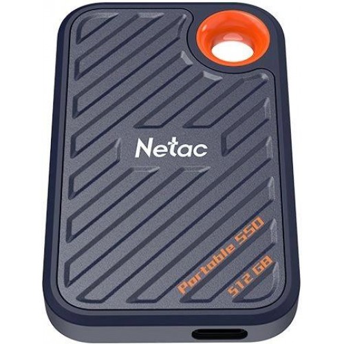 Накопитель SSD Netac USB-C 512Gb NT01ZX20-512G-32BL ZX20 2.5" синий