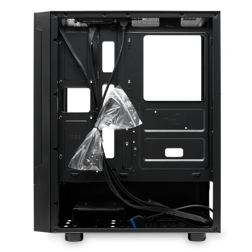 Корпус без блока питания/ Case HSPD M540, Mesh Mid Tower, Black, TG, 0.45 SPCC, no fans, ATX, mATX, mITX, 160/300/150mm, 2x2.5", 2x3.5", 7xPCI, 1xUSB-A 3.0, 2xUSB-A 2.0, 365x216x405mm HSPD