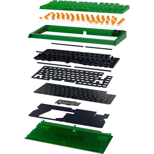 Игровая клавиатура Razer BlackWidow V4 75% - Phantom Green Ed. - US Layout/ Razer BlackWidow V4 75% - Phantom Green Ed. Gaming keyboard- US Layout Razer