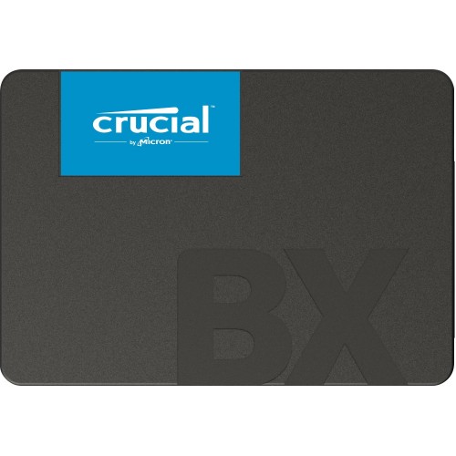 Твердотельный накопитель/ Crucial SSD BX500, 480GB, 2.5" 7mm, SATA3, 3D TLC, R/W 540/500MB/s, IOPs 95 000/61 000, TBW 120, DWPD 0.2 (12 мес.) Crucial