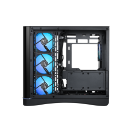 Корпус ПК без блока питания/ Case SAMA V62S Black, Midi-Tower, TG, 4x120mm ARGB, 2xUSB 3.0 + 1xUSB 3.2 Type-C, ATX, mATX, mITX Black