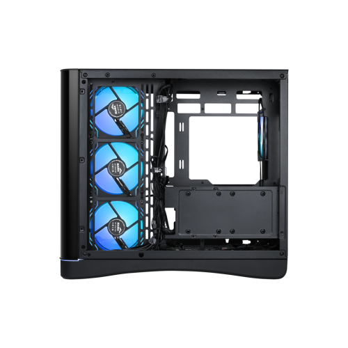 Корпус ПК без блока питания/ Case SAMA V62S Black, Midi-Tower, TG, 4x120mm ARGB, 2xUSB 3.0 + 1xUSB 3.2 Type-C, ATX, mATX, mITX Black SAMA