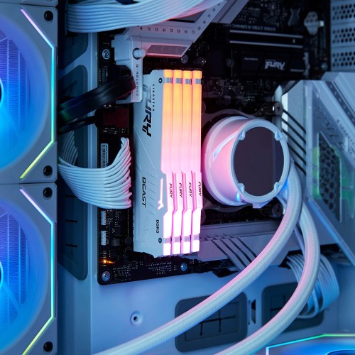 Память оперативная/ Kingston 16GB 6000MT/s DDR5 CL36 DIMM FURY Beast White RGB EXPO Kingston