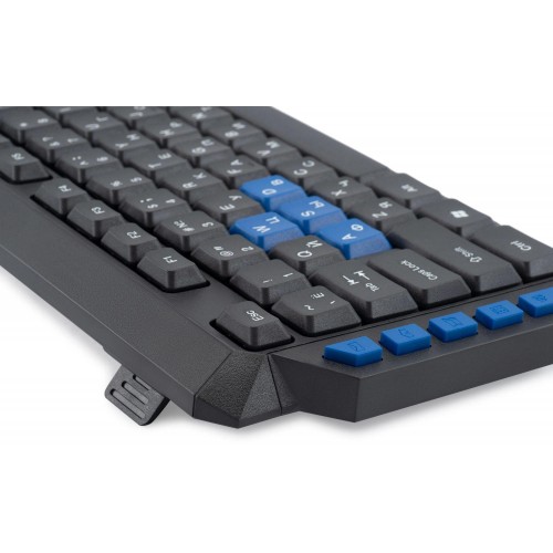 Клавиатура Оклик 750G FROST WAR черный USB для геймеров – мультимедийная, кабель 1.8м (337452)