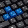 Клавиатура Оклик 750G FROST WAR черный USB для геймеров – мультимедийная, кабель 1.8м (337452)