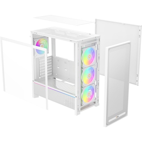 Корпус ПК Ocypus Delta C70 WH ARGB: Midi-Tower с 4x120mm ARGB и поддержкой E-ATX, ATX, mATX, mITX