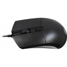 Мышь Оклик 207M черный оптическая 2400dpi USB 4but (1474598)