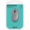 Купить Logitech Mouse M110 SILENT MID GREY USB - Тихая компьютерная мышь для комфортной работы