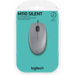 Мышь/ Logitech Mouse M110 SILENT MID GREY USB