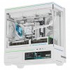 Корпус без блока питания/ Case Thermalright M10 Vision FAN4-M, Mini-Tower, TG, LCD, 4x120mm ARGB, 2xUSB-A 3.0, 1xUSB Type-C, mATX, mITX White