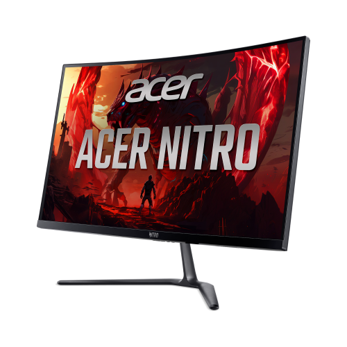 Монитор/ ACER Nitro ED270UX6bmiipx 27'', ZeroFrame, Curved 1500R, Black, 16:9, VA, 2560x1440, 1 / 0,5 (GTG, Min.)ms, 250cd, 220Hz, 2xHDMI(2.1) + 1xDP(1.4) + SPK + Audio Out, Speakers 2Wx2, sync: FreeSync Premium, hdr: HDR 10, Vesa:75x75