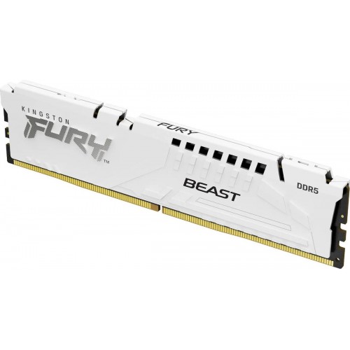 Купить оперативную память Kingston 16GB DDR5 5600MT/s CL36 DIMM FURY Beast White EXPO - Высокая производительность для геймеров и профессионалов