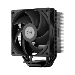 Кулер для процессора/ CPU Cooler PCCooler RT500 BK (240W, 4-pin PWM, LED temp., 152mm, Al/Cu, 5x6mm, 1x120mm, 73.32CFM, 34.9dBA, 2200RPM, S: 1851/1700/1200/115X, AM5/AM4, black)