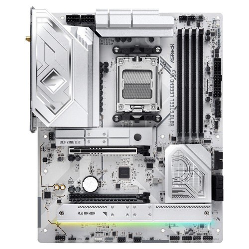 Купить материнскую плату Asrock X870 STEEL LEGEND WIFI Socket AM5 — 4xDDR5, ATX, RAID, HDMI
