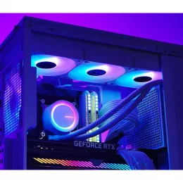 Система жидкостного охлаждения/ Water Cooling System JONSBO TG-360 White (300W, 360mm, White, ARGB/ Fans: 3x120mm, 66.19CFM, 35.4dBA, 1800RPM/ Pump height 72mm, 30dBA, 2400RPM, Rad thickness 27mm/ S: 1700, 1200, 115X, AM5, AM4)