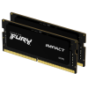 Память оперативная/ Kingston 32GB 5600MT/s DDR5 CL40 SODIMM (Kit of 2) FURY Impact PnP Kingston