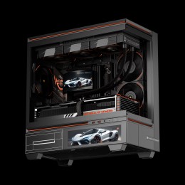 Водяное охлаждение для процессора/ Water Cooling System Thermalright Rainbow Vision 360 Turbo (360mm, LED, Black, ARGB/ Fans: 3x120mm, 120.38CFM, 44.7dBA, 3000RPM/ Pump height 86mm, 6400RPM, Rad thickness 27mm/ S: 1700, 1200, 1851, 115X, 2011, 2066, AM5, 