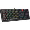 Механическая клавиатура A4Tech S98 BLACK с LED подсветкой для геймеров, USB, 1.8м кабель