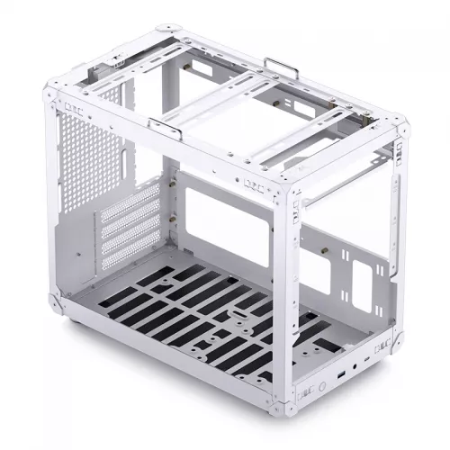 Корпус JONSBO C6 MAX Handle White - Mini-Tower без блока питания, mATX/mITX, 1xUSB-A 3.0 + 1xUSB-C 3.1, без вентилятора