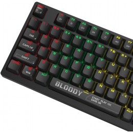 Клавиатура A4Tech S98 механическая черный USB for gamer LED (S98 BLACK) кабель 1.8м