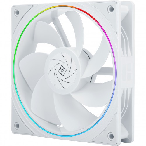 Кулер для корпуса/ Case Cooler Thermalright TL-S12RW Reverse (120x120x25mm, 4-pin PWM, ARGB, 47.6CFM, 23.2dBA, 1500RPM, White) Thermalright