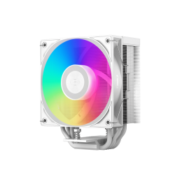 Кулер для процессора/ CPU Cooler PCCooler RT500 TC ARGB WH (245W, 4-pin PWM, 152mm, Al/Cu, 5x6mm, ARGB, 1x120mm, 73.32CFM, 34.9dBA, 2200RPM, S: 1851/1700/1200/115X, AM5/AM4, white)